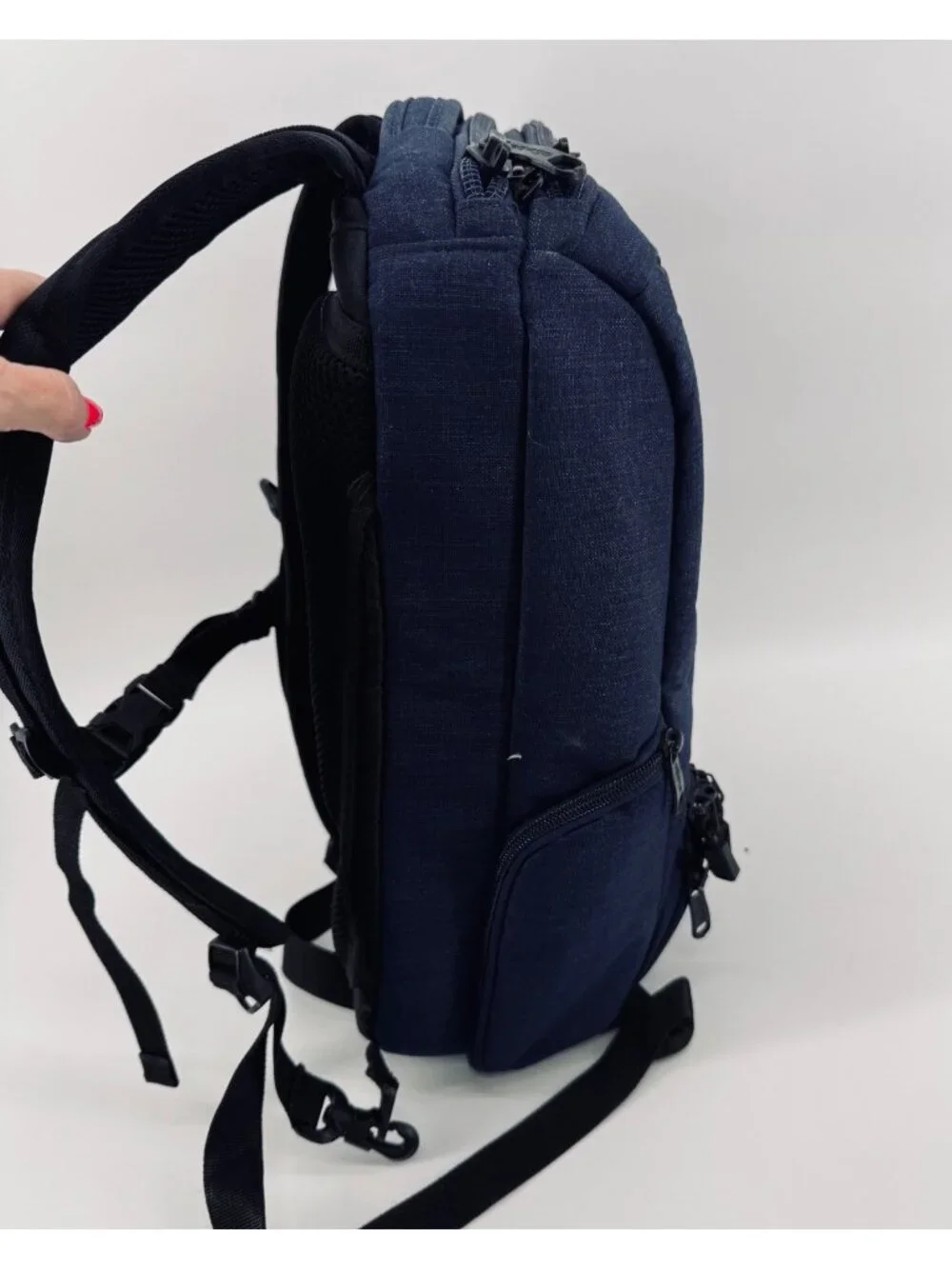 eBags Professional Slim Laptop Backpack EB2146-15.5 Indigo Blue Travel Work Bag